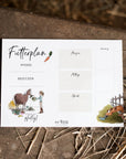 Futterplan | Druckvorlage