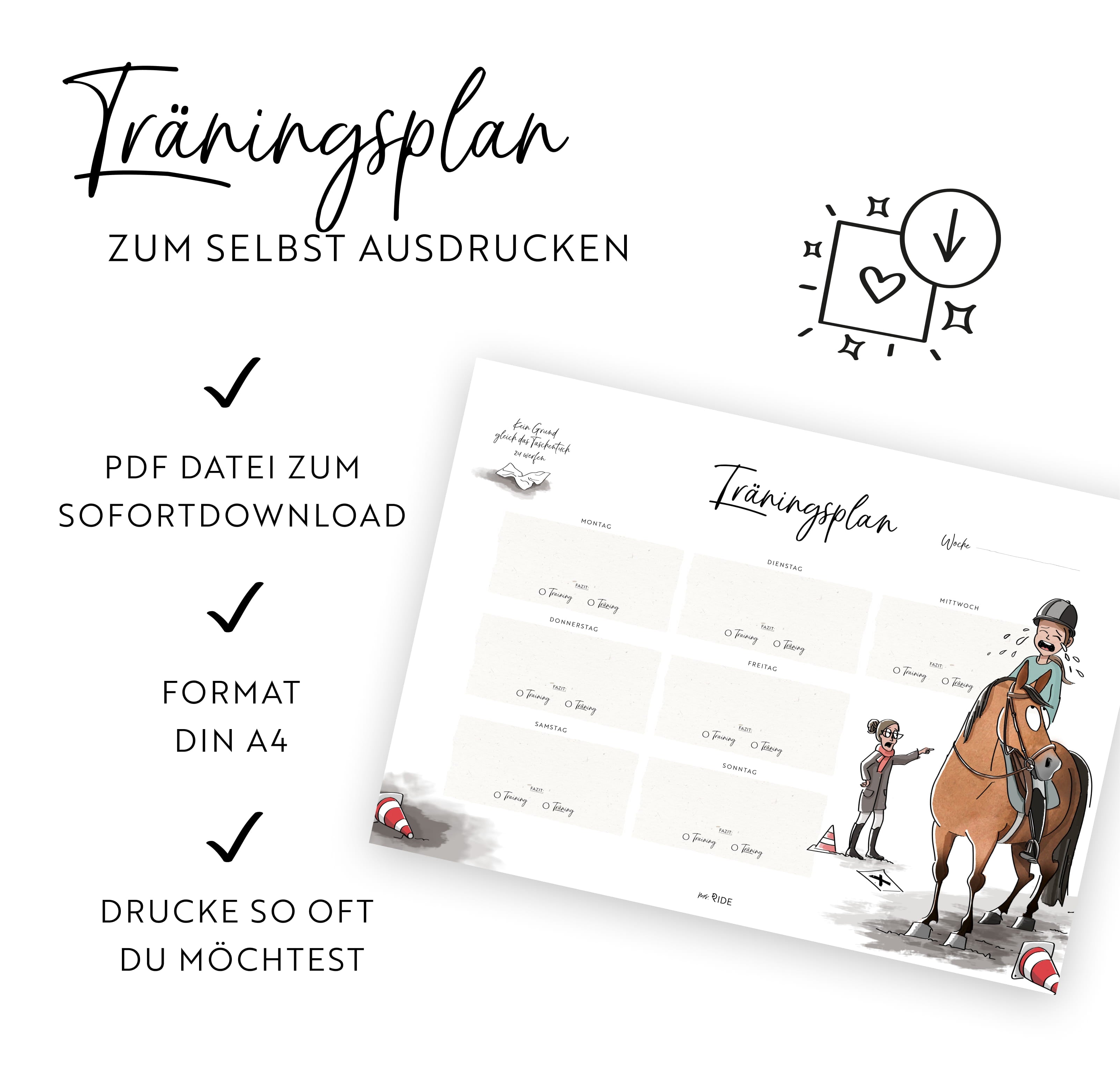 Träningsplan | Druckvorlage