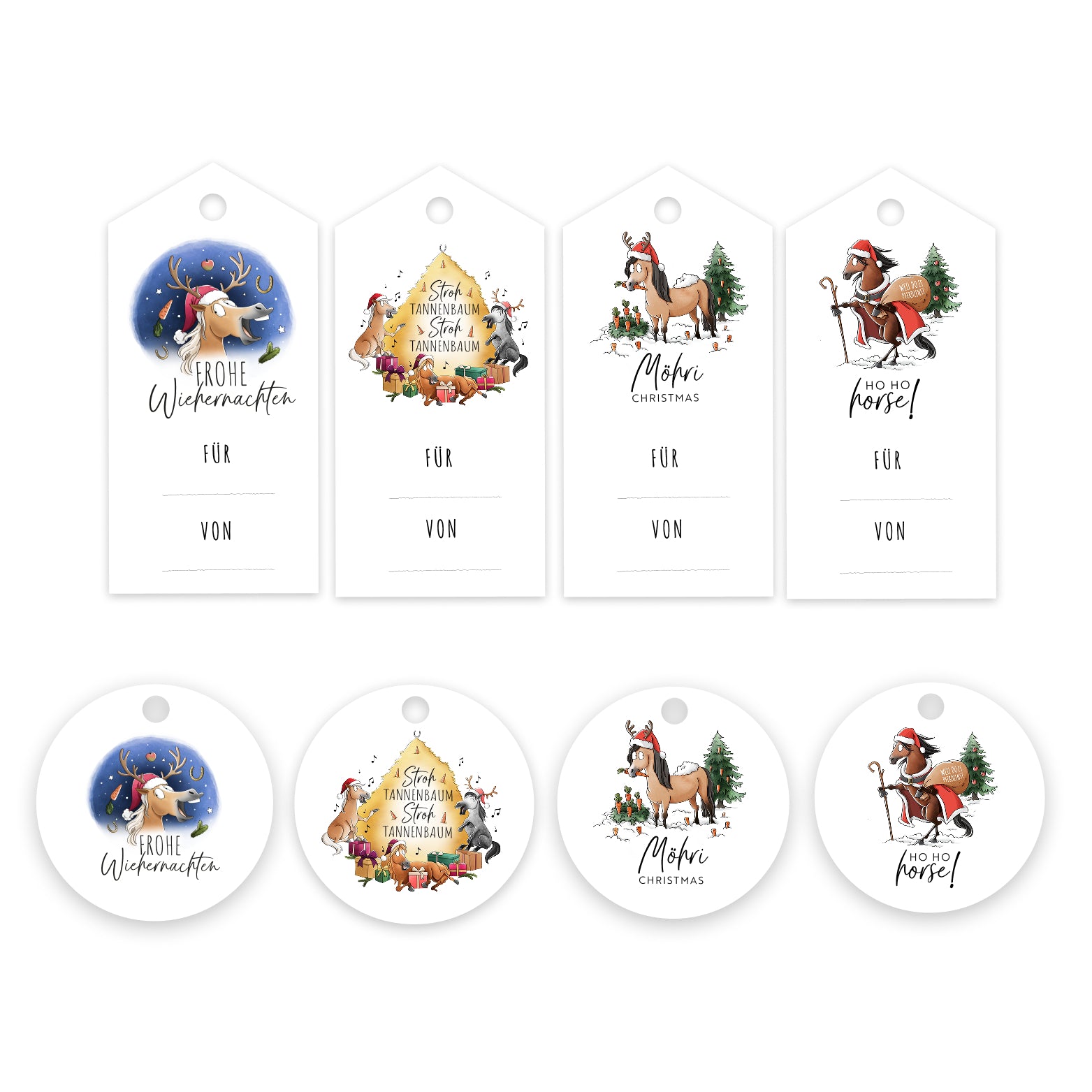 X-Mas Geschenke-Anhänger Druckvorlagen