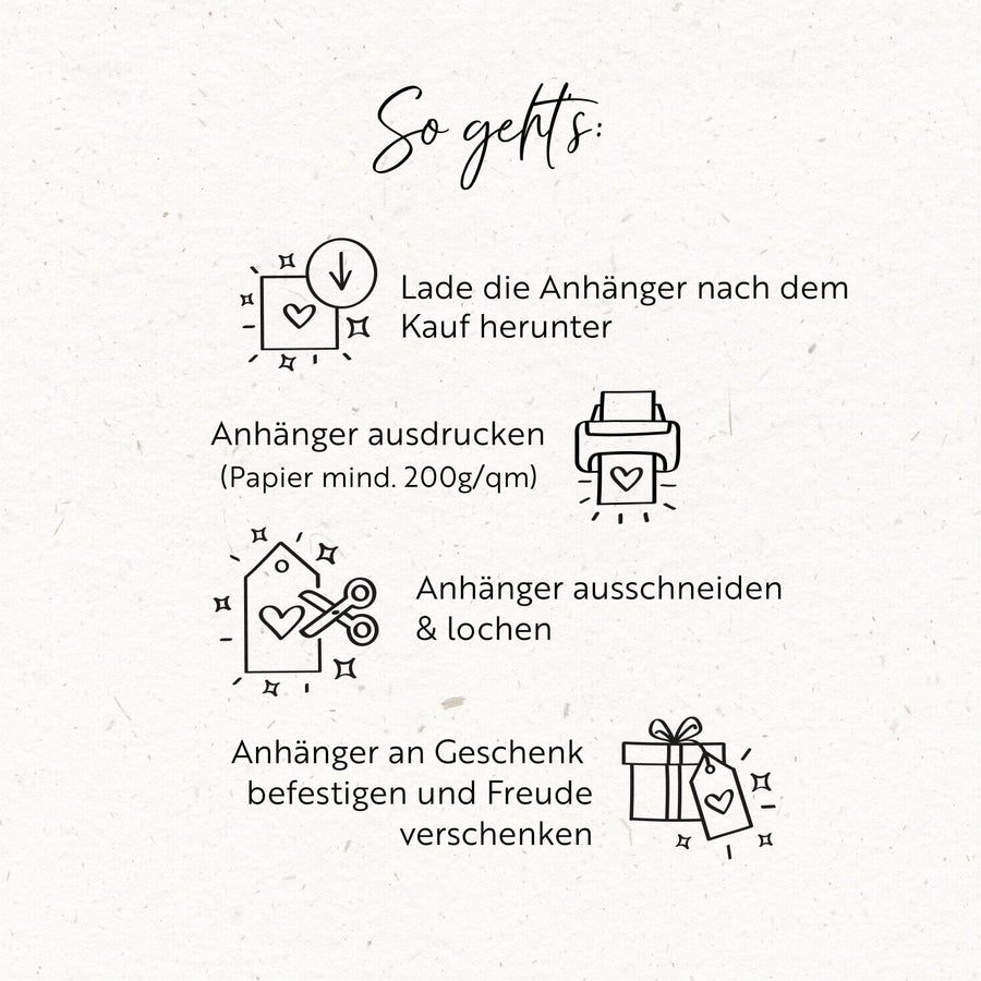 X-Mas Geschenke-Anhänger Druckvorlagen