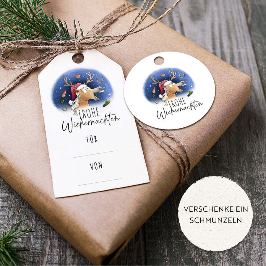X-Mas Geschenke-Anhänger Druckvorlagen
