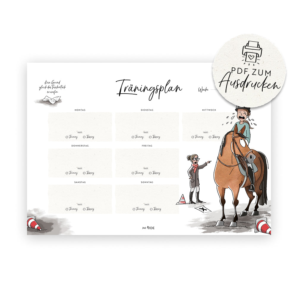 Träningsplan | Druckvorlage