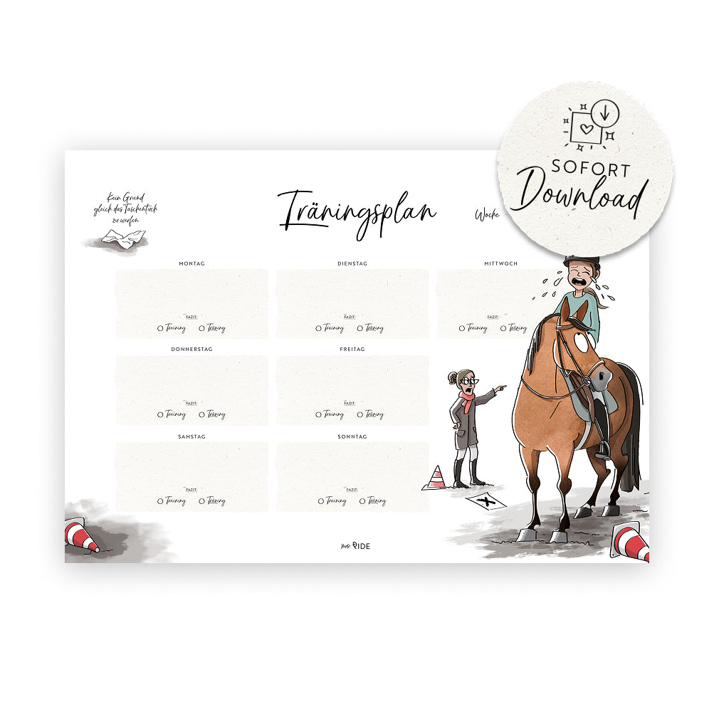 Träningsplan | Druckvorlage