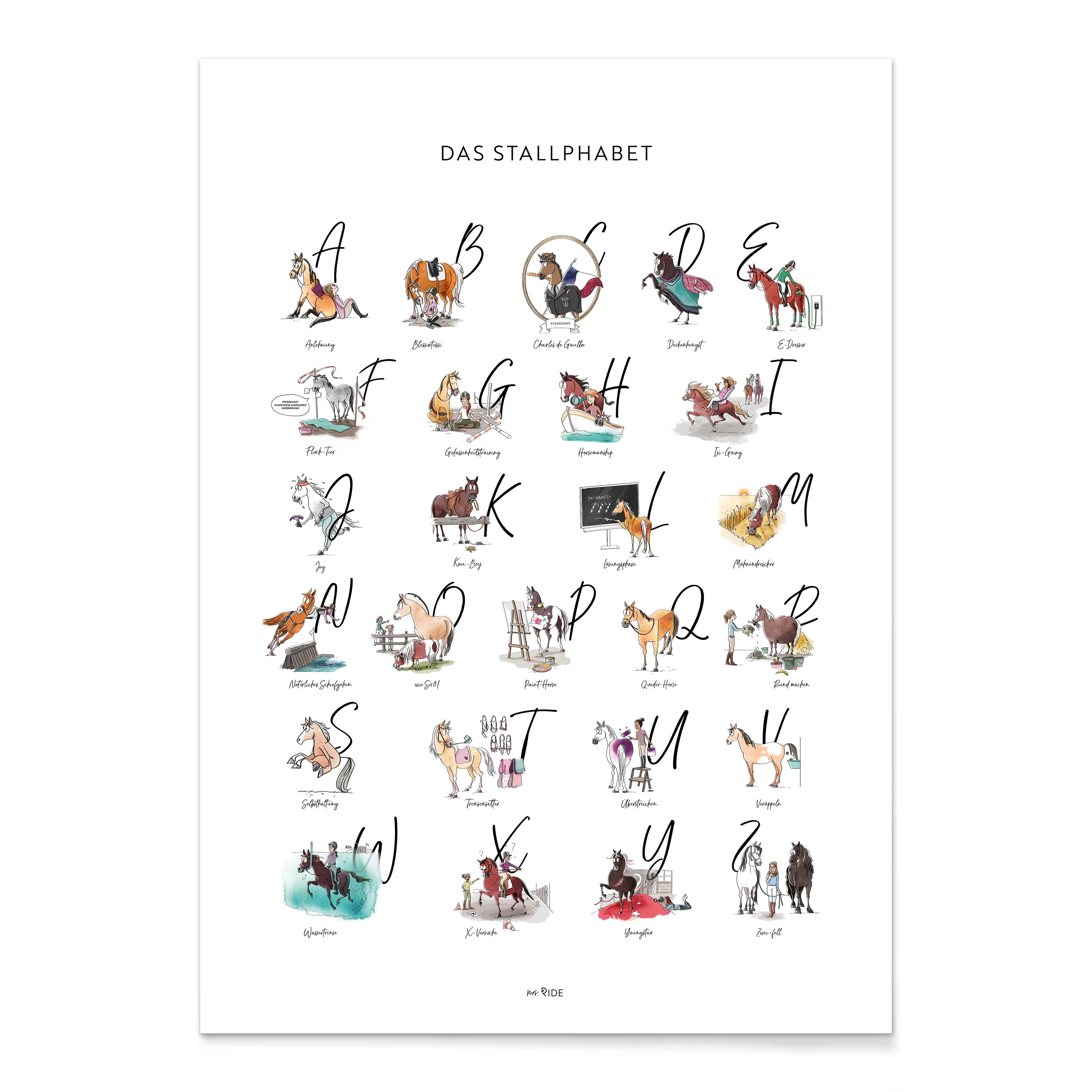 Poster "Das Stallphabet"
