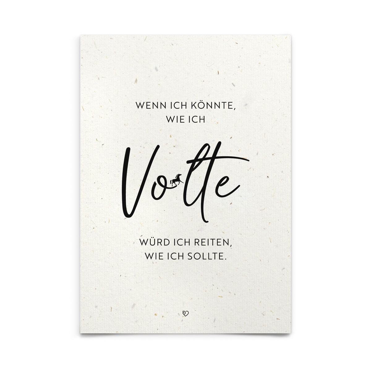 Strohpapier-Postkarte "Volte"