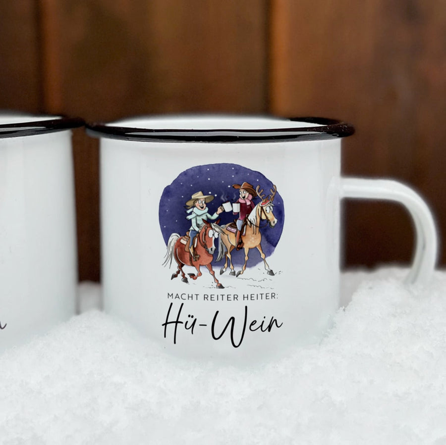 Emailletasse "Hü-Wein" | Western