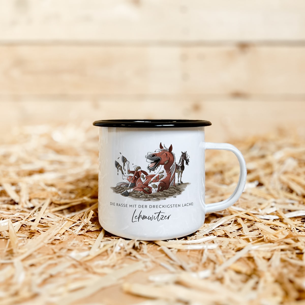 Emaille-Tasse "Lehmwitzer"