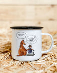 Emaille-Tasse "Meine mrs. ride"