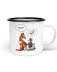 Emaille-Tasse "Meine mrs. ride"