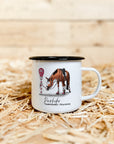 Emaille-Tasse "Parkuhr-Training"