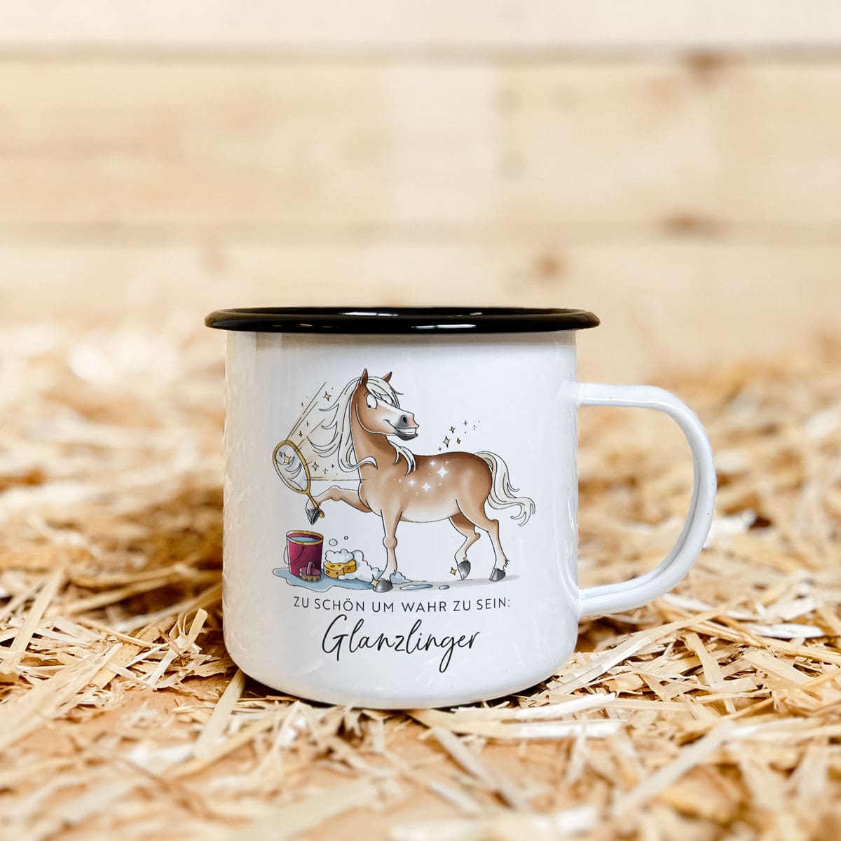 Emaille-Tasse "Glanzlinger"