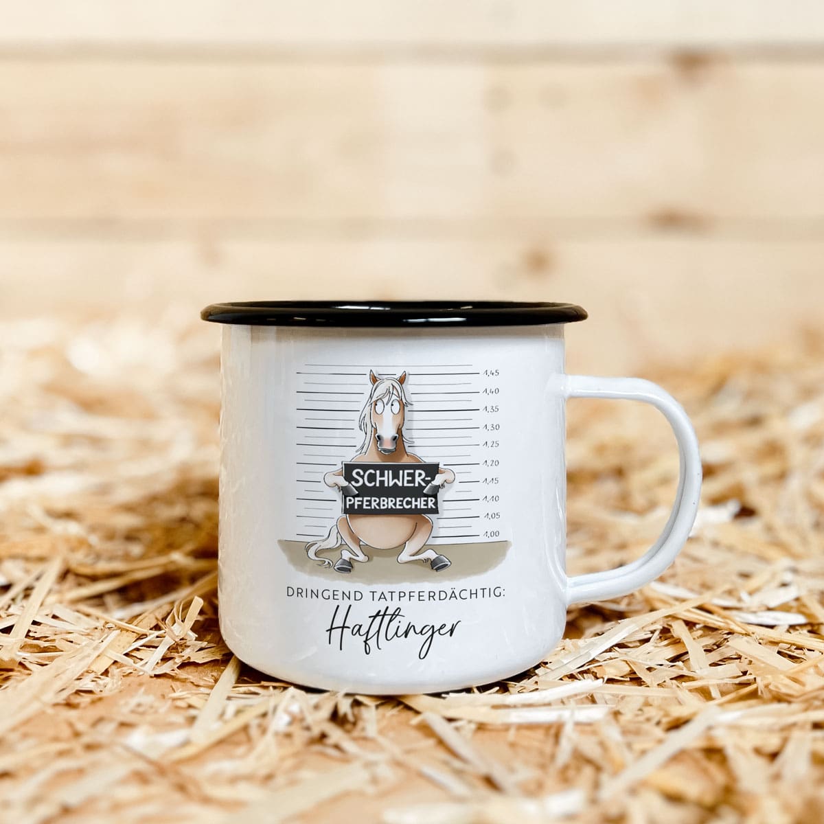 Emaille-Tasse "Haftlinger"