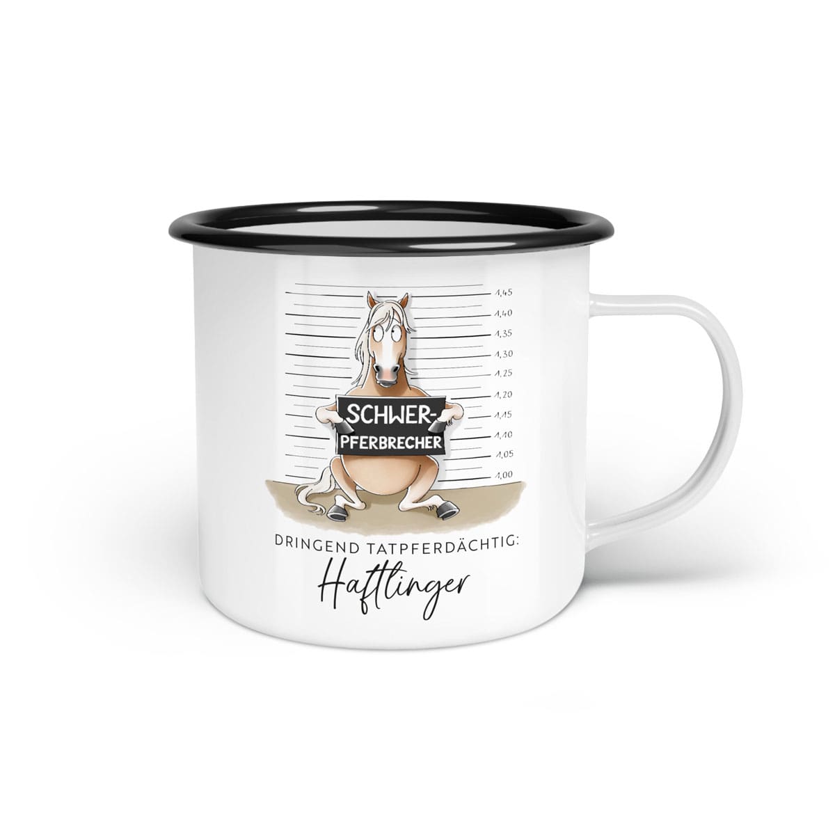 Emaille-Tasse "Haftlinger"