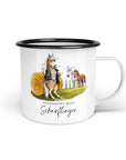 Emaille-Tasse "Scharflinger"