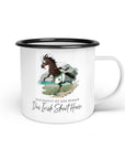 Emaille-Tasse "Irish Short Horse"