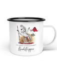 Emaille-Tasse "Knabstripper"