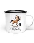 Emaille-Tasse "Rhythmustang"