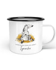 Emaille-Tasse "Ignoriker"