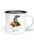 Emaille-Tasse "Ignoriker"