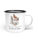 Emaille-Tasse "Paint-Horse"