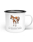 Emaille-Tasse "Quader-Horse"