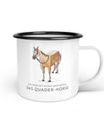 Emaille-Tasse "Quader-Horse"