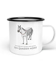 Emaille-Tasse "Quader-Horse"