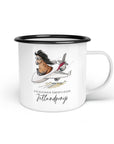 Emaille-Tasse "Jetlandponys"