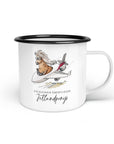 Emaille-Tasse "Jetlandponys"