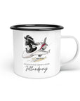 Emaille-Tasse "Jetlandponys"