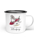 Emaille-Tasse "Jetlandponys"