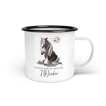 Emaille-Tasse "T(h)inker"