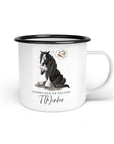 Emaille-Tasse "T(h)inker"