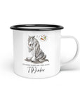 Emaille-Tasse "T(h)inker"