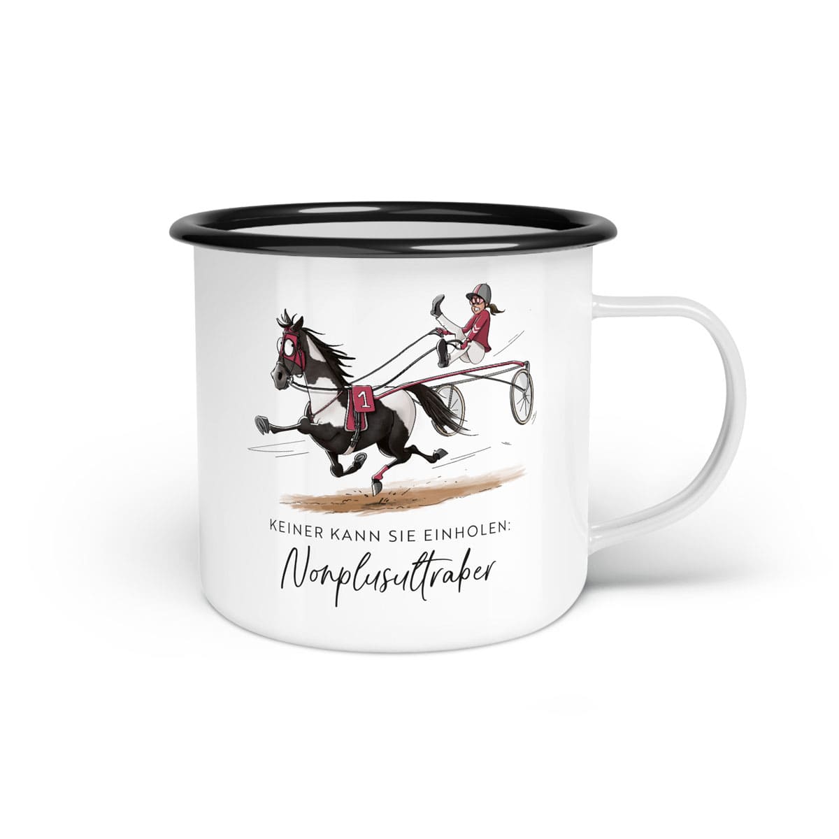 Emaille-Tasse "Nonplusultraber"