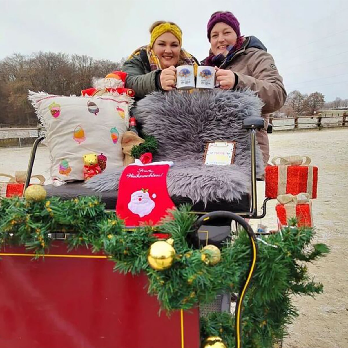 2er-Set "Hü-Wein" | Keramik | Kutsche