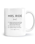 Tasse "mrs. ride"