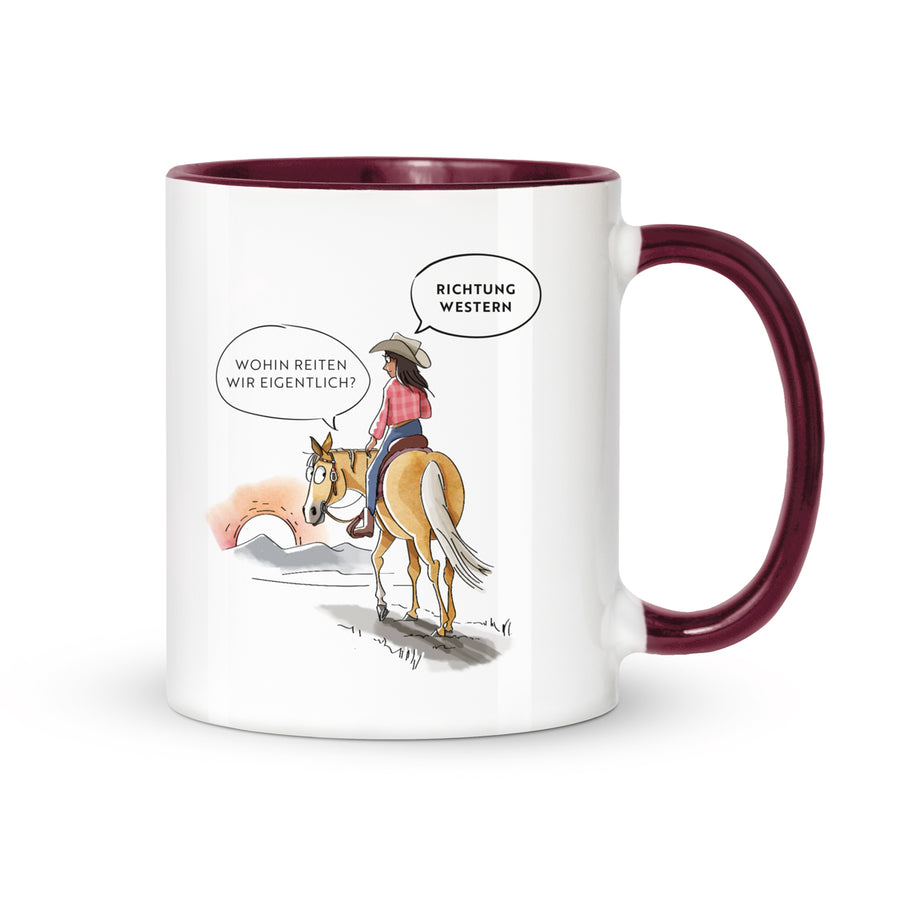 Tasse "Richtung Western"