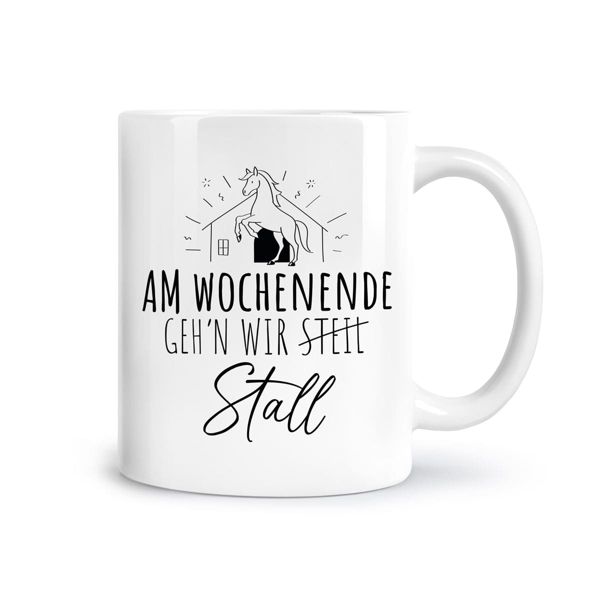 Tasse "Stall gehen"