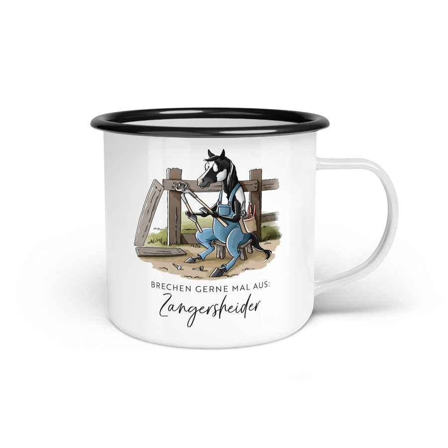 Emaille-Tasse "Zangersheider"