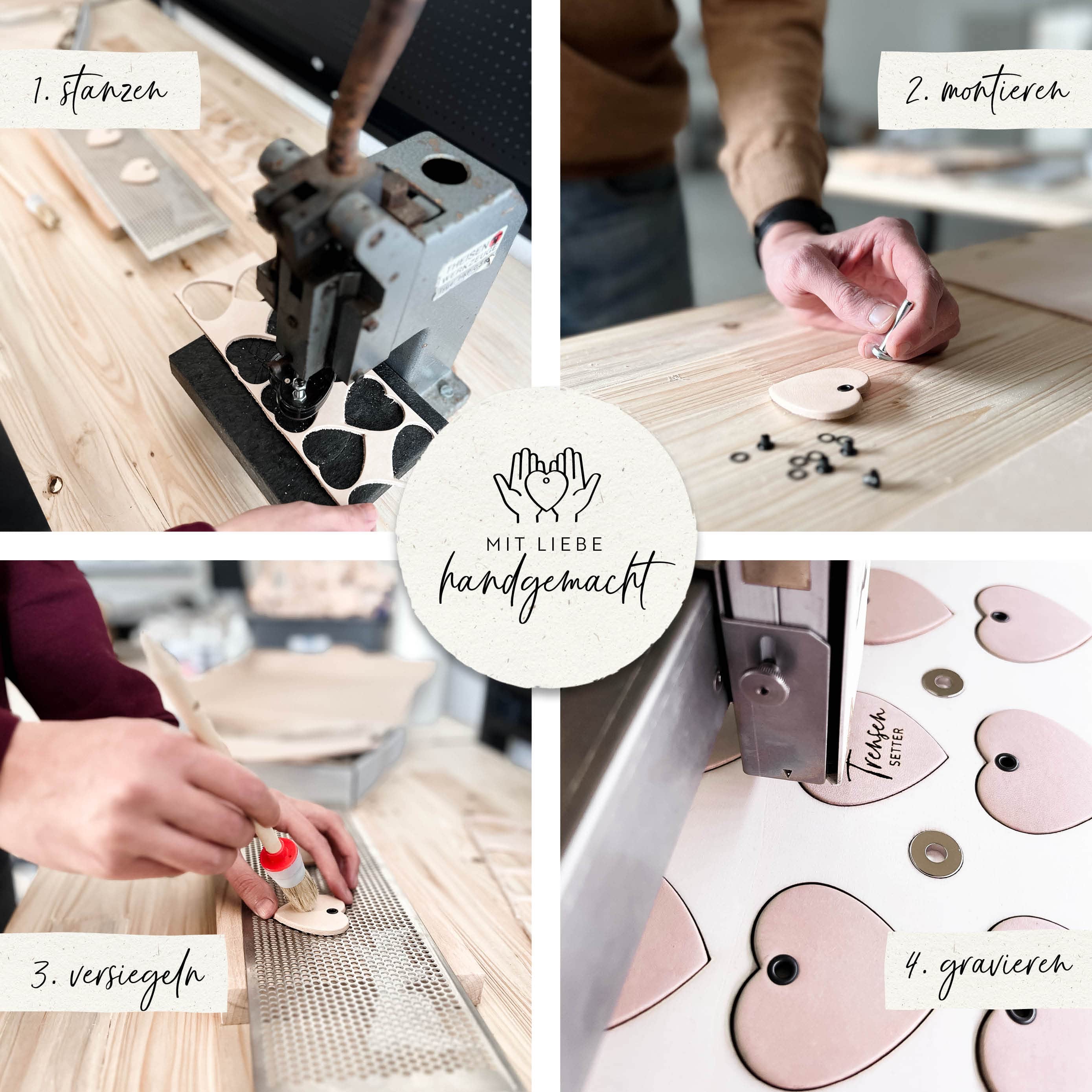 Lederanhänger-Set "Stalltagsheldin & Stalltagsheld"