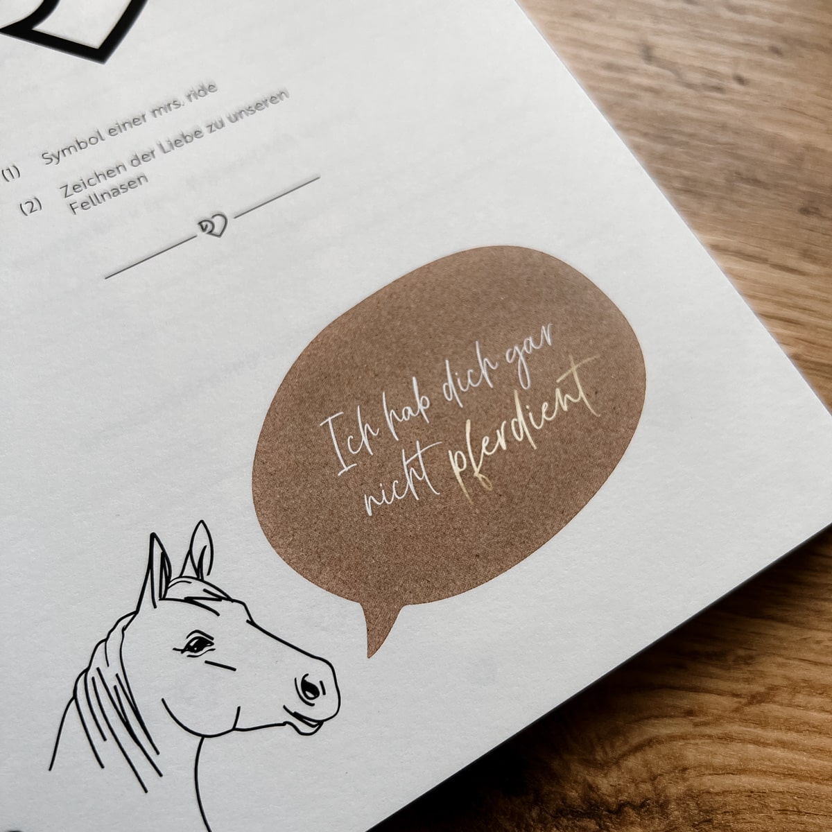 Journal "Im guten wie im schlechten Reiten"