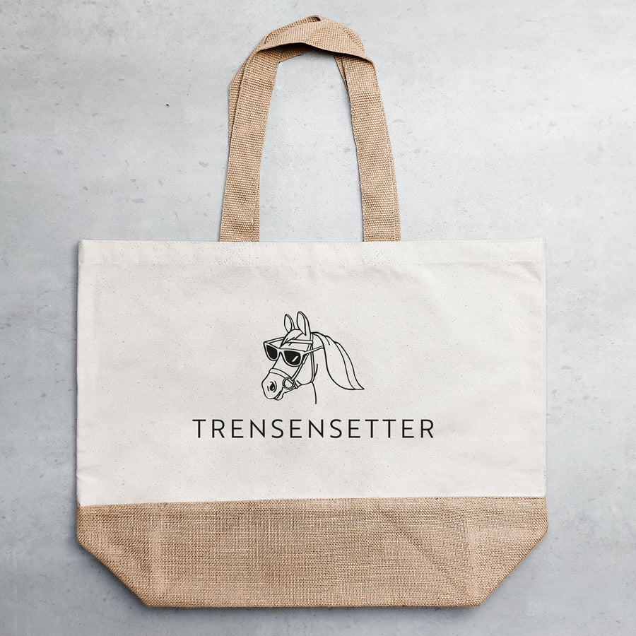 Canvas Jutetasche XL "Trensensetter"