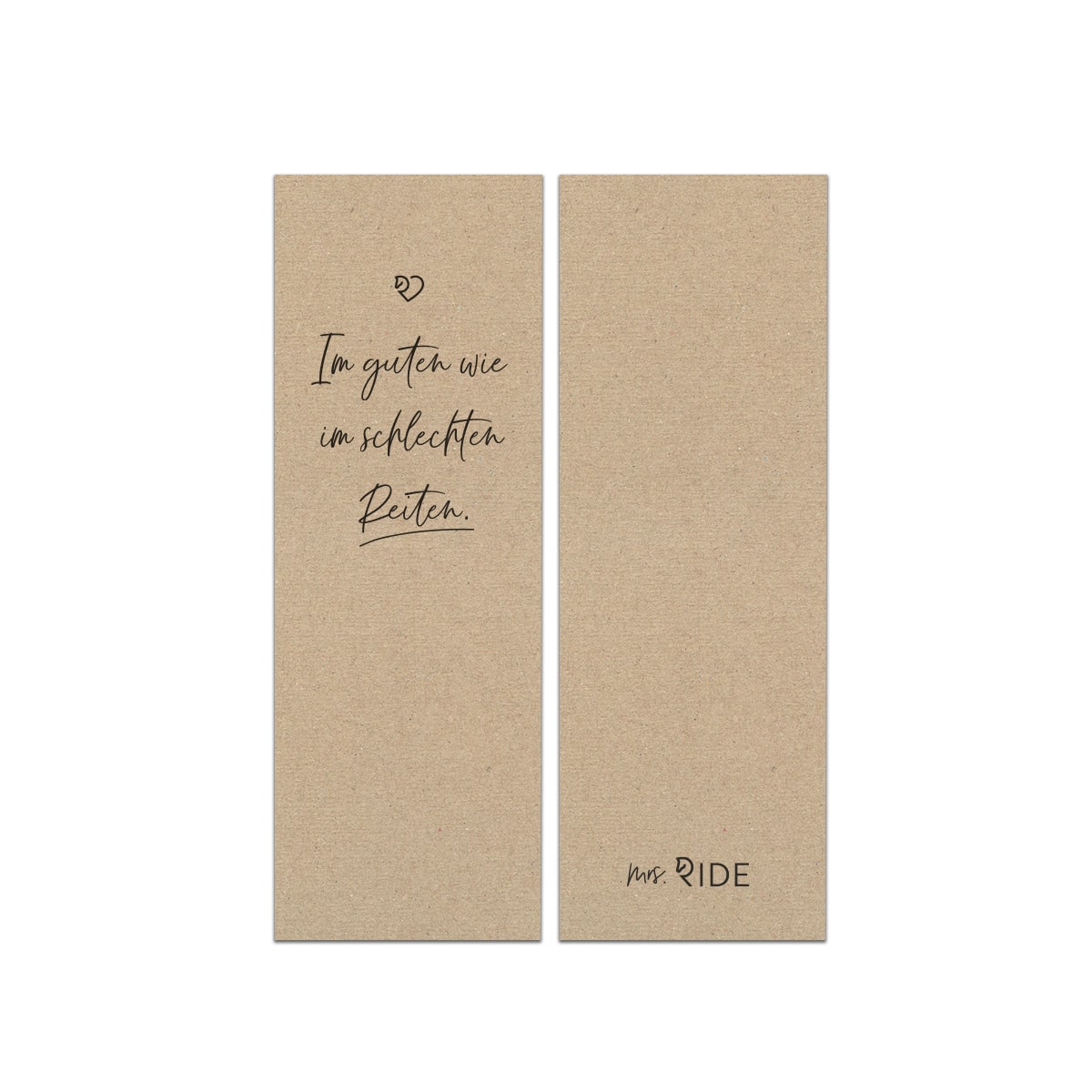 Lesezeichen "Im guten wie im schlechten Reiten"