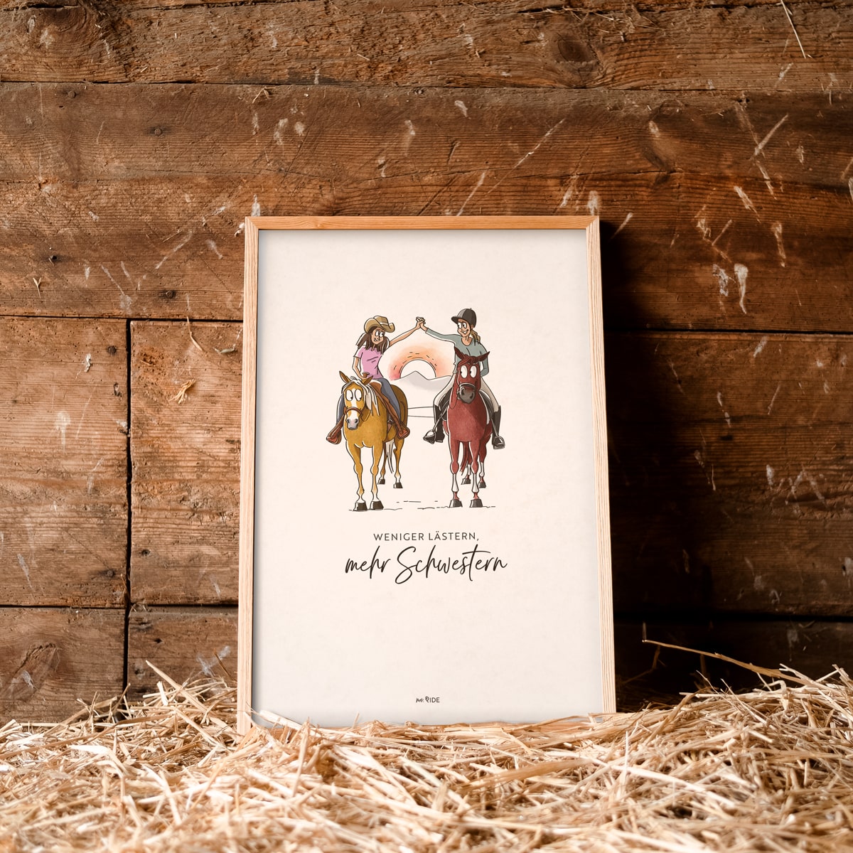 Poster "Weniger lästern, mehr Schwestern"