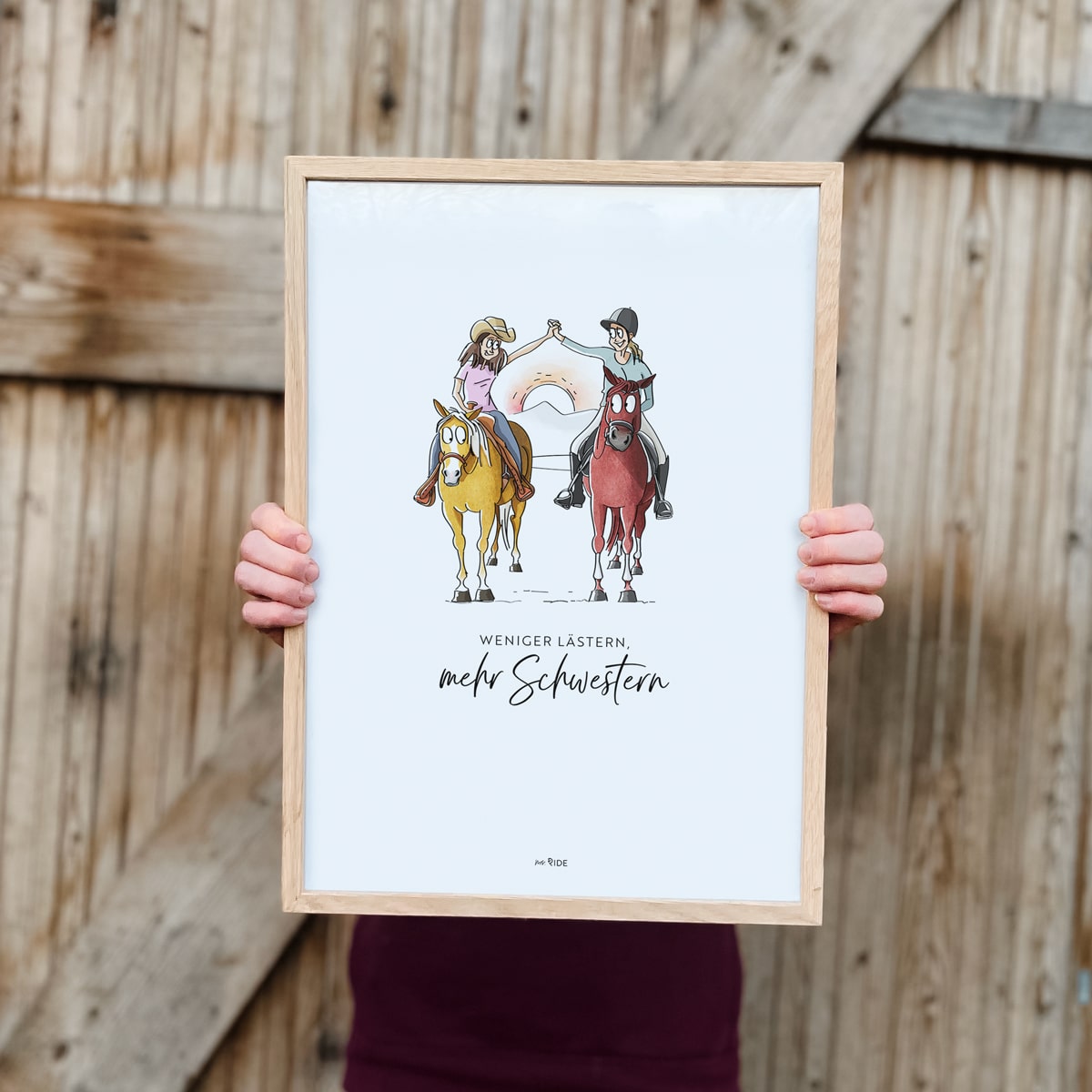 Poster "Weniger lästern, mehr Schwestern"