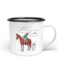 Emaille-Tasse "E-Dressur"