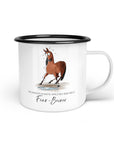 Emaille-Tasse "Fear-Beiner"