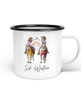 Emaille-Tasse "Sch-western"