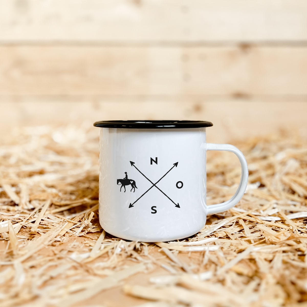 Emaille-Tasse "Western"